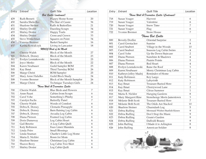 program booklet