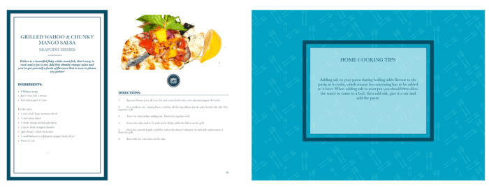 cookbook spread