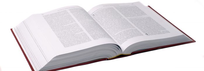 black and white printing of book