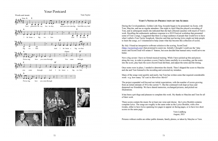 songbook printing project