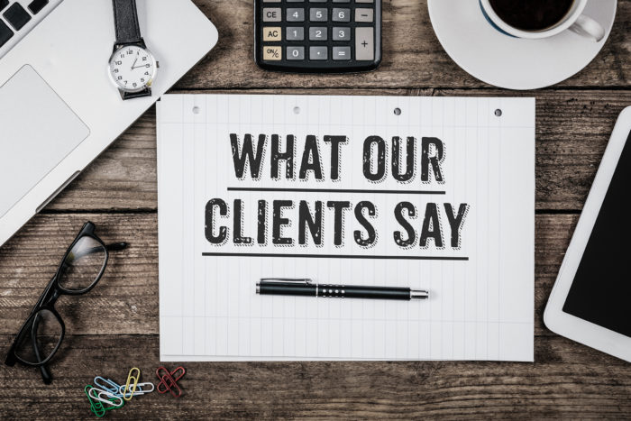 printing testimonials