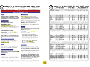 Price Sheet Catalog Printing: Spotlight on Gene Rich Specialities