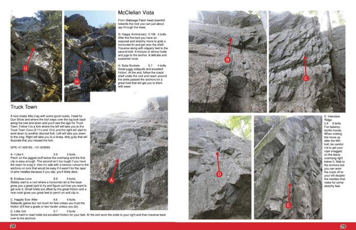 rock climbing book